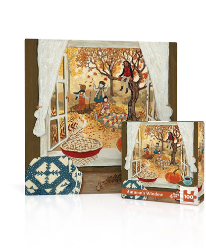 New York Puzzle Company - Loré Pemberton Moon Garden Mini - 100 Piece Jigsaw Puzzle for Family Game Nights by Loré Pemberton