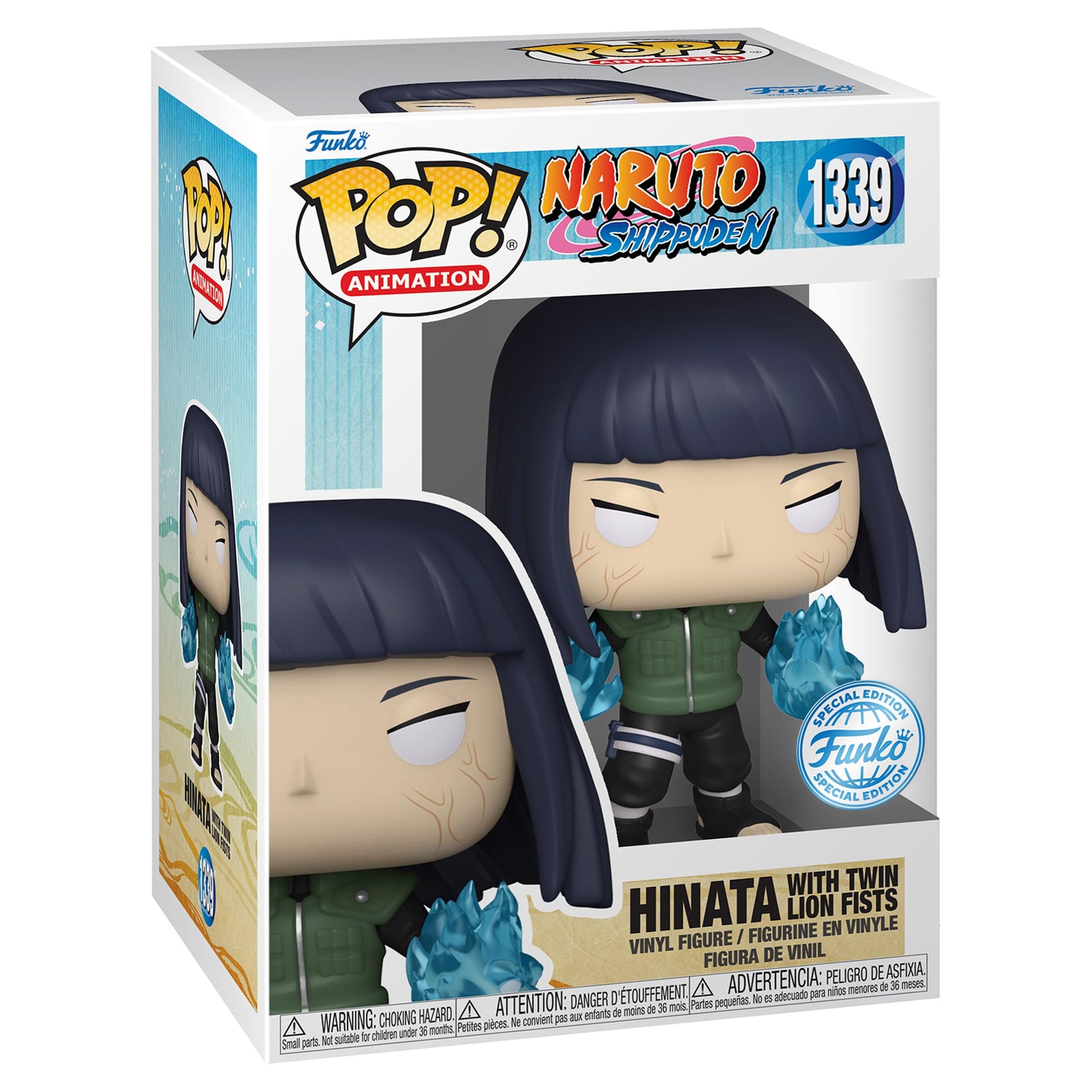 Funko Pop! Animation: Naruto Shippuden - Hinata Hyuga Byakugan Princess with Two Lion Fists Special Edition Multicolor Exclusive Vinyl Figure #1339