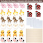 Blulu 28 Pieces Farm Animal Party Decorations Farm Animals Centerpiece Sticks Cutouts Table Toppers for Theme Party Birthday County Fair Decorations