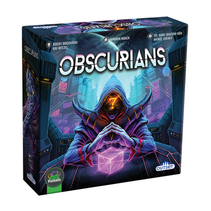Outset Media Obscurians - The Game of Intrigue Deception and Deduction - for 2 to 6 Players Ages 12+ - A Resource Management/Deduction Game