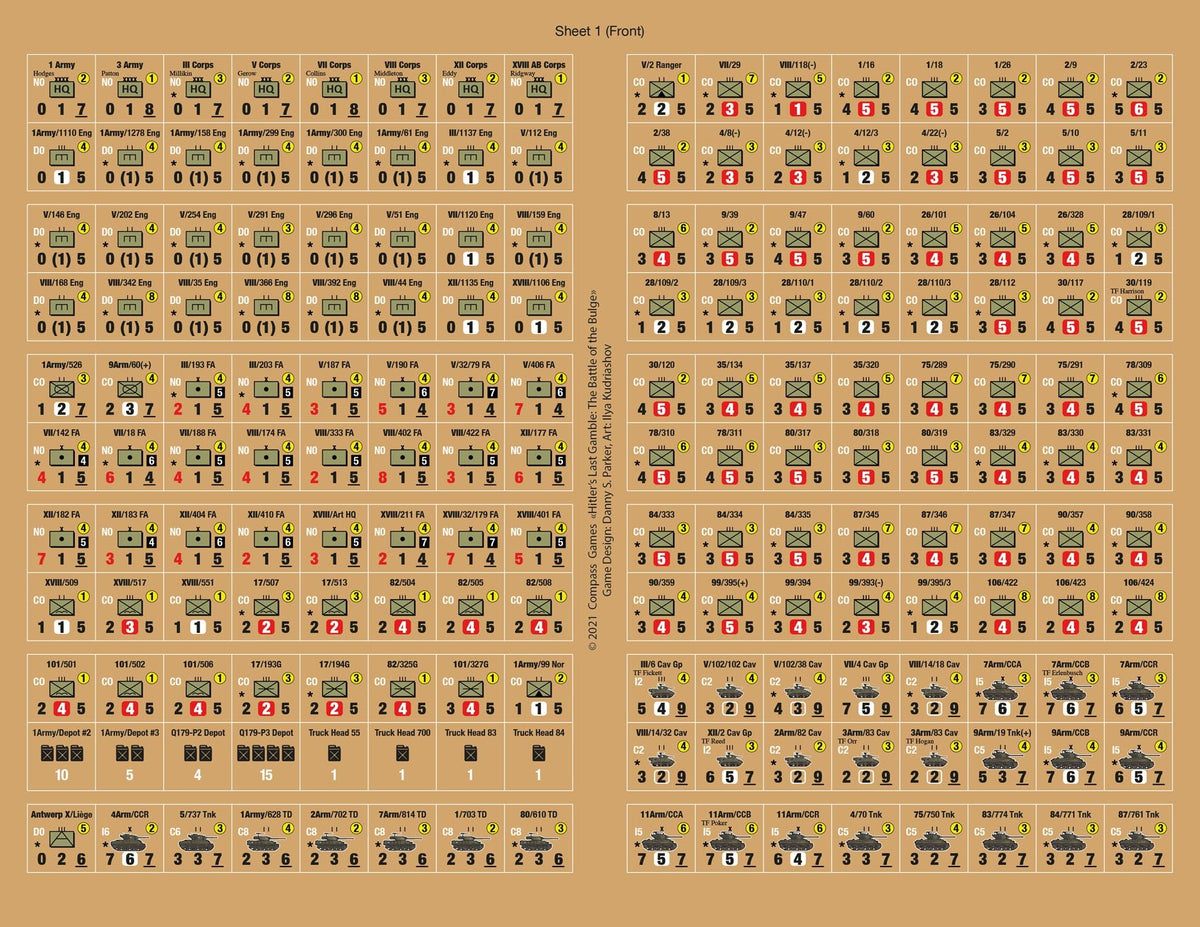 The Last Gamble: The Ardennes Offensive, December 1944 Board Game | Designer Signature Edition
