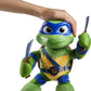 Mattel Teenage Mutant Ninja Turtles: Mutant Mayhem Leonardo Plush Toy with Action & 20+ Sounds, 11-inch Soft Doll with Vinyl Head
