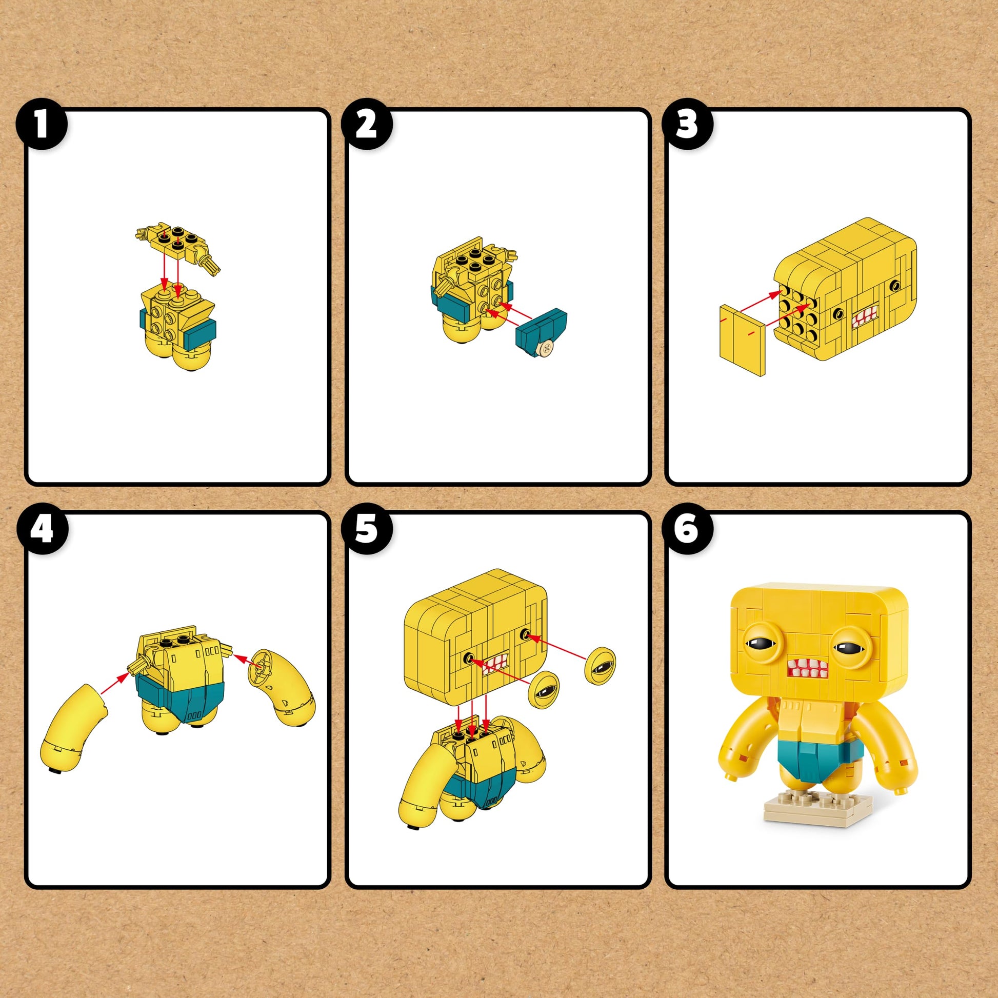 MAX Build More Premium Fuggler Collection 2 Pack (Oogah Boogah and Mr Buttons) by ZURU - Novelty Unboxing Toy & Building Brick Collectible Minis