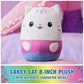Gabby’s Dollhouse Official Cakey Cat 12-Inch Squishy Plush Toy for Ages 1+