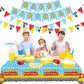 Cartoon Story Party Decorations Happy Birthday Banner Tablecloth