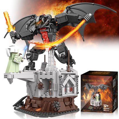 KHEO Magic Rings Battle Construction Building Set, Guardian Showdown Dark Lord Monsters Building Toys, Monsters Building Block Collection Gift