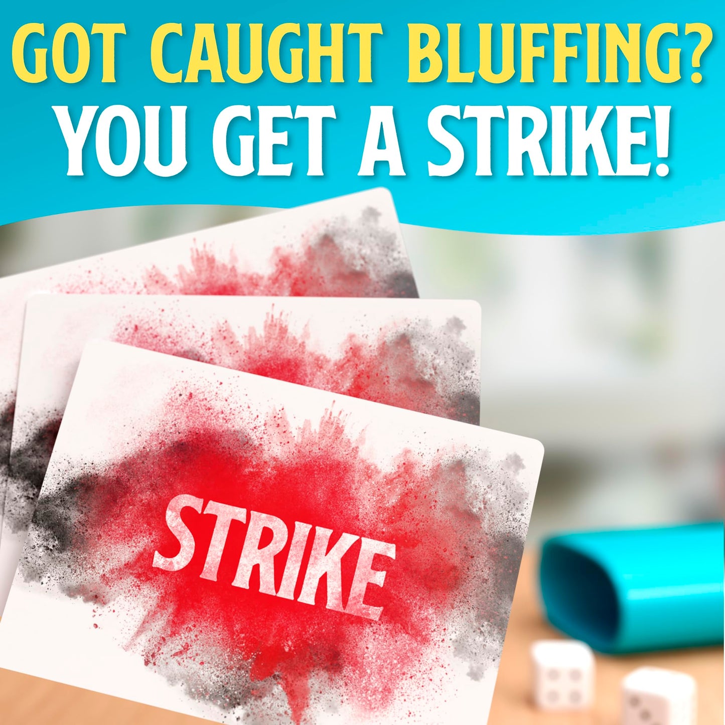 Blue Wasatch Games Bamboozled - A Hilariously Fun Bluffing Dice & Card Game, Family-Friendly Party Game for Kids, Teens & Adults, Ages 8+, Fast