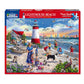 White Mountain 500 Piece Jigsaw Puzzle Summer Sailboat, Lighthouse Beach