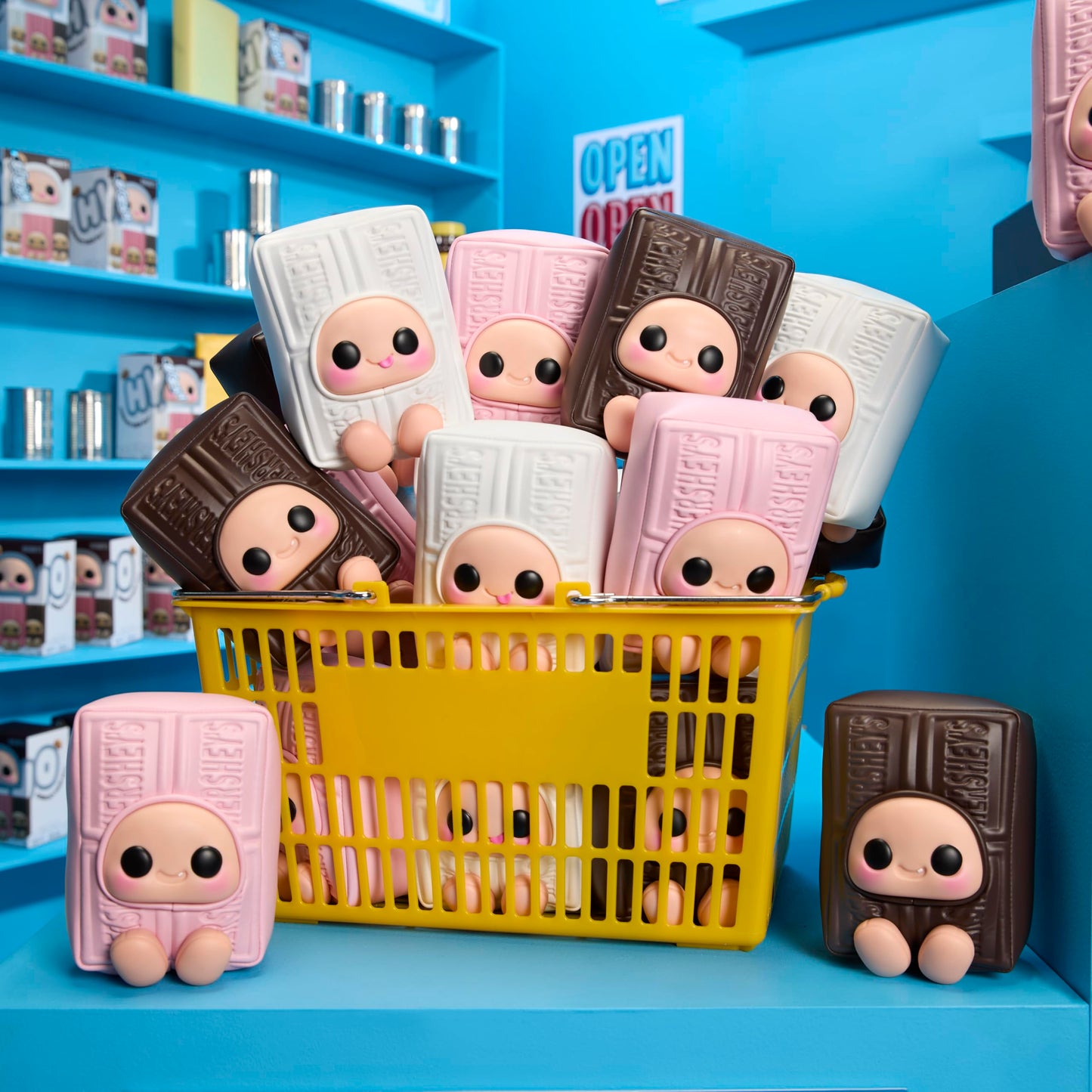Hyojo Hershey's Series, Blind Box Collectible Plush, Limited Edition, 3 to Collect, Chocolate Bar, White Chocolate Bar & Strawberry Bar, Great Gift