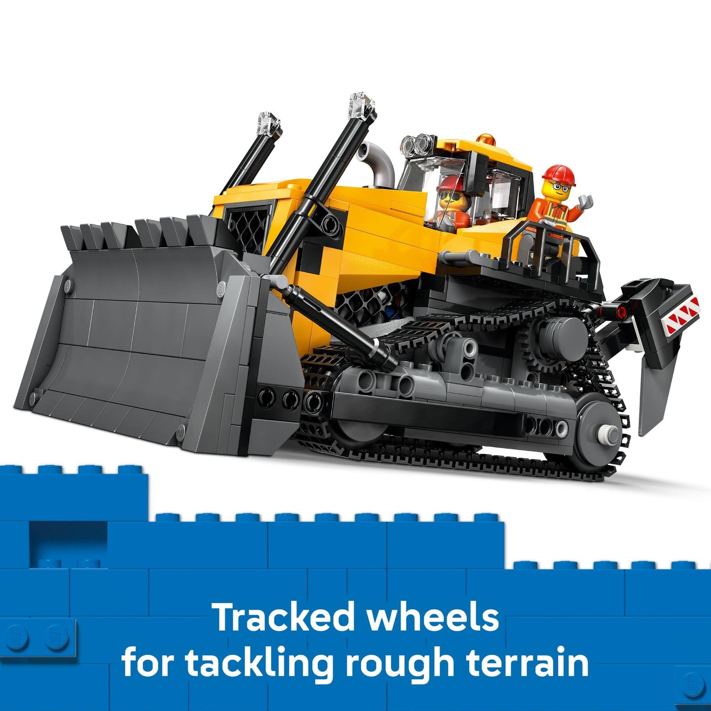 LEGO City Yellow Bulldozer Construction Site Building Toy for Kids, Ages 8+ - Pretend Play Set & Construction-Themed Building Blocks W/Toy Bulldozer