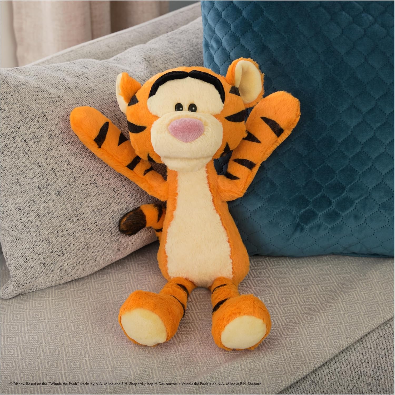GUND Disney Official Tigger Toothpick 15-Inch Floppy Plush Toy, Ages 1+