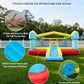 VEVOR Inflatable Bounce House, 14.7 x 13.8 x 6.8 ft Jumping Bouncy Castle, Inflatable Jumper for Kids with Slide, Basketball Hoop, Target Game