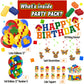 8th Birthday Decorations - Building Blocks Birthday Decorations 8 Year Old Boy - Party Kit: Number 8 Balloon, Banner, Cupcake & Cake Toppers, Balloons