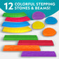 National Geographic Kids 12-Piece Balance Stepping Stones and Beams