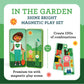 Petit Collage: Shine Bright - in The Garden Magnetic Dress-Up Toy Magnetic Game Board with Mix and Match Magnetic Pieces, Ideal for Ages 3+ - Includes