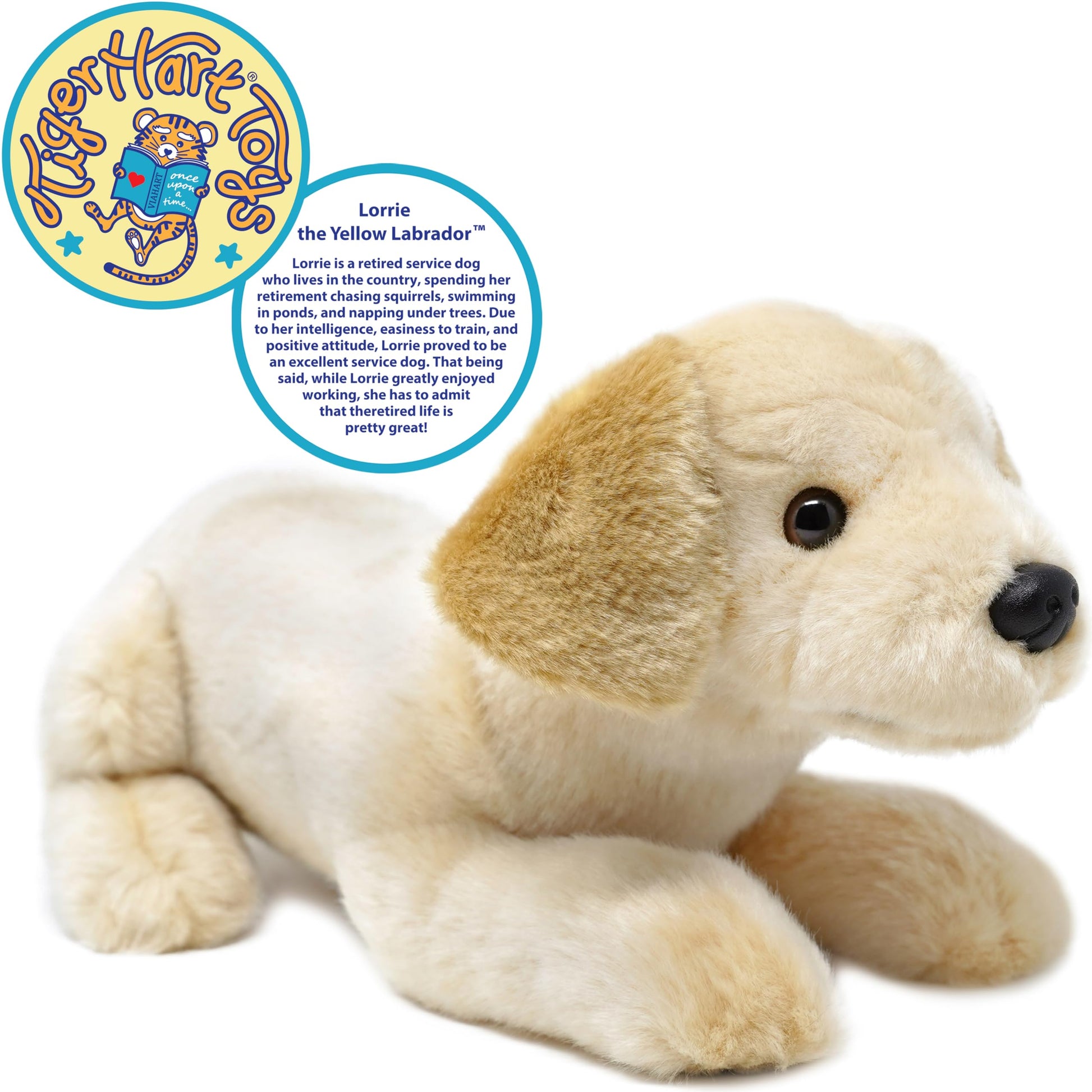 TigerHart Lorrie The Yellow Labrador - 12 Inch Stuffed Animal Plush