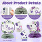 ArianQicult Purple Elephant Floral Honeycomb Centerpieces