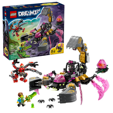 LEGO DREAMZzz Nightmare Scorpion Digger Building Toy for Boys & Girls - Pretend Play Set for Kids, Ages 7+ - with 2 Build Options, 3 Minifigures