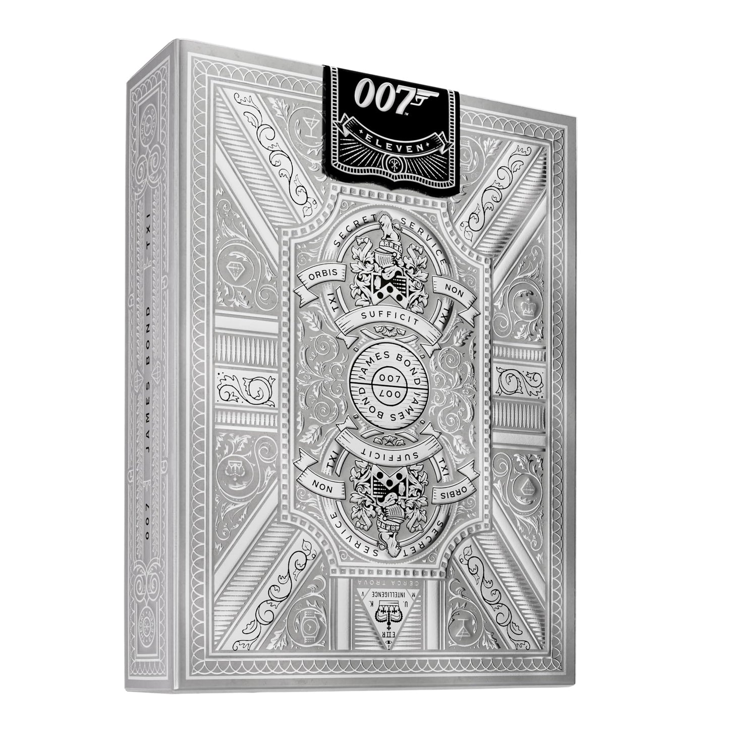 theory11 James Bond Silver Edition Playing Cards, 007 Playing Cards, Poker Size Standard Index