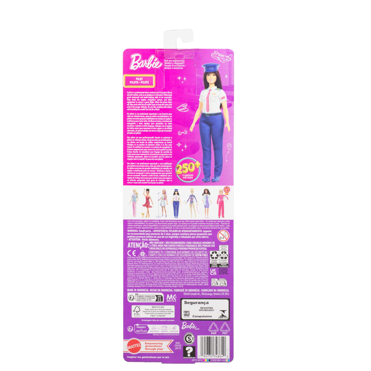 Barbie Careers Pilot Doll with Plane Uniform