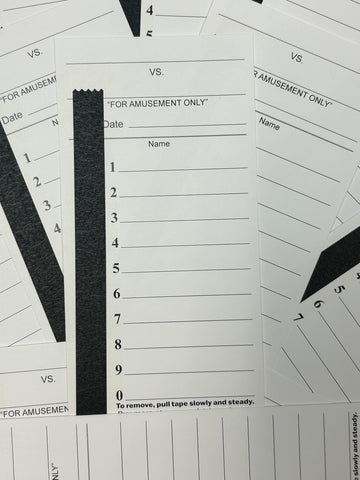 10 Line Football Sports Strip Cards. Full Size. Pool Cards pack of 50. Baseball, NASCAR, Boxing, Soccer, Collectibles, Coins strip cards. Includes