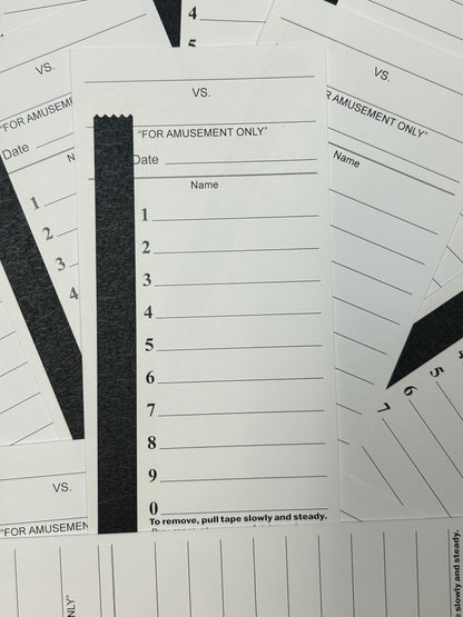 10 Line Football Sports Strip Cards. Full Size. Pool Cards pack of 50. Baseball, NASCAR, Boxing, Soccer, Collectibles, Coins strip cards. Includes