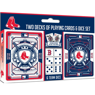 Baby Fanatics Brs3230: Boston Red Sox 2-Pack Playing Cards & Dice Set