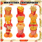 9 PCS French Fries Table Decorations Honeycomb Centerpiece, French Fries Centerpieces Table Topper for Fast Food French Fries Party Decorations