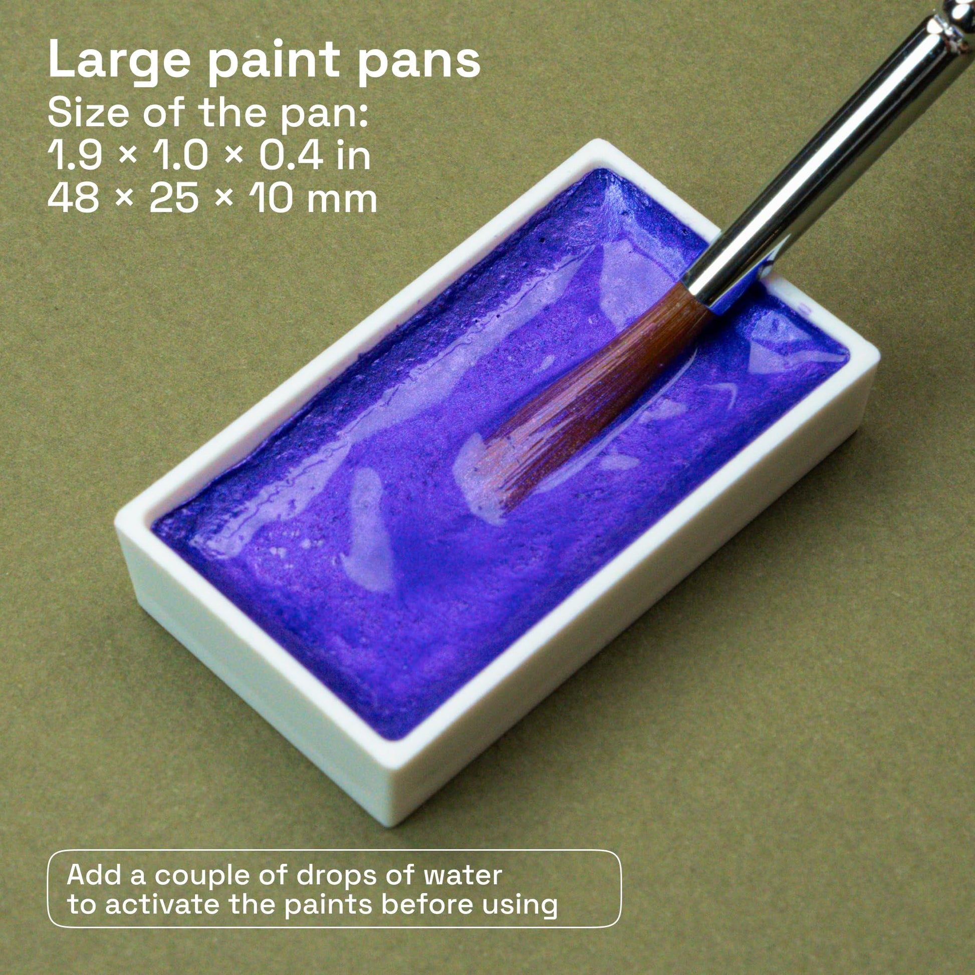 ARTISTRO Professional Metallic Watercolor Paint Set for Adults - 24 Pigment-Rich Colors, XL Pans, ASTM-I Lightfastness, High Tinting Strength