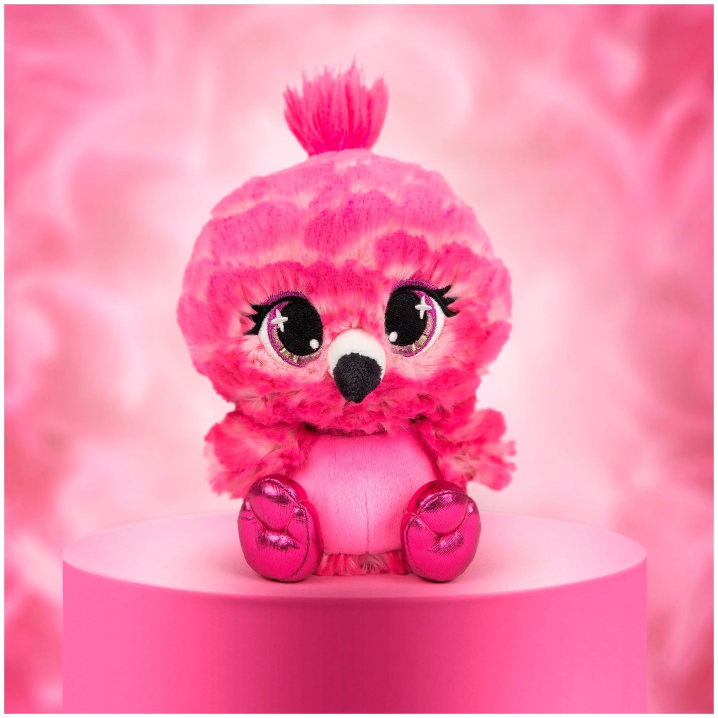 GUND P.Lushes Designer Fashion Pets Flo West Flamingo Stuffed Animal, Hot Pink, 6”
