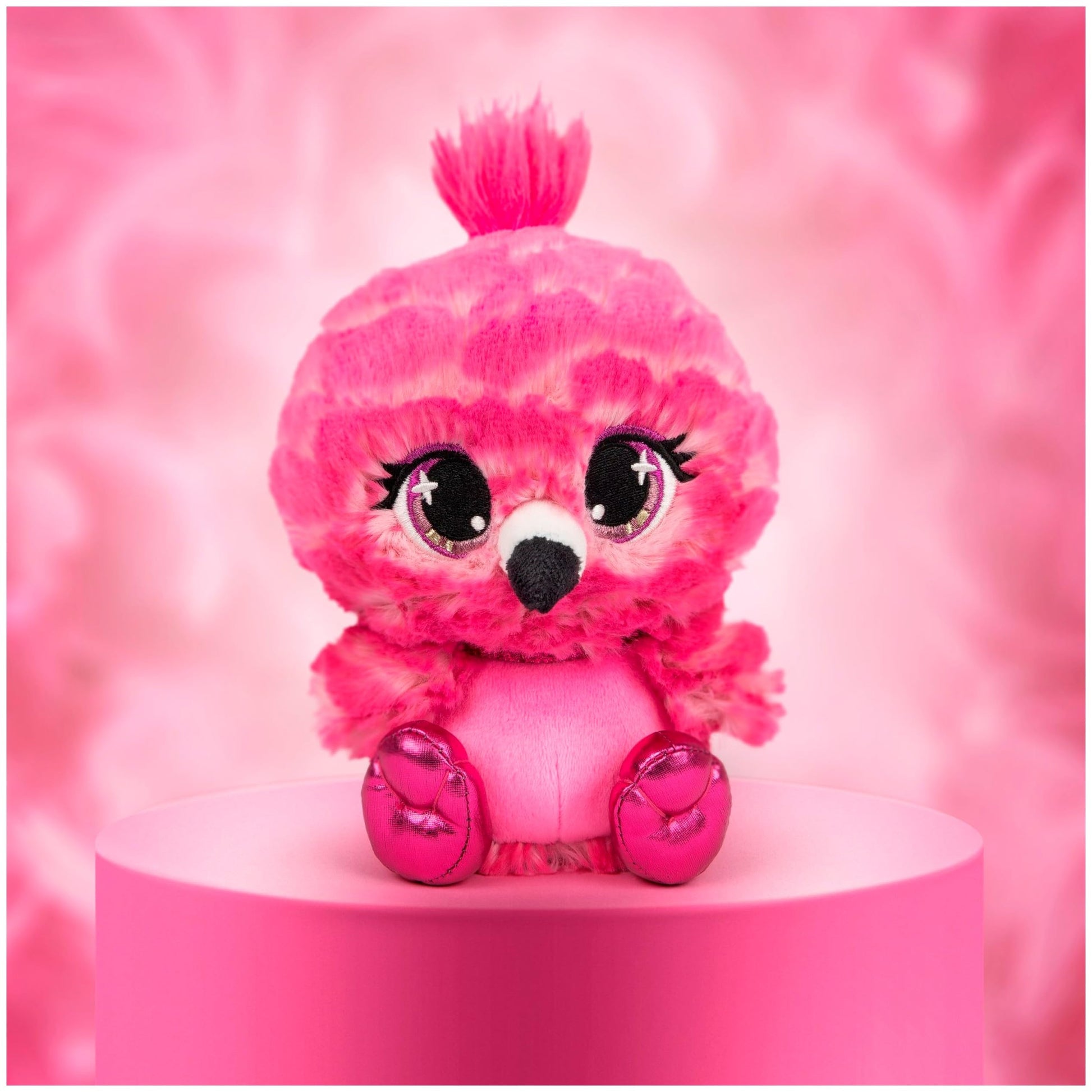 GUND P.Lushes Designer Fashion Pets Flo West Flamingo Stuffed Animal, Hot Pink, 6”