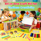 Kid Made Modern Arts and Craft Kit - A DIY 3.8 Pounds of Hobby Craft Supplies & Materials Box for Creative Art Projects for Kids Age 4 5 6 7 8 9 10 11