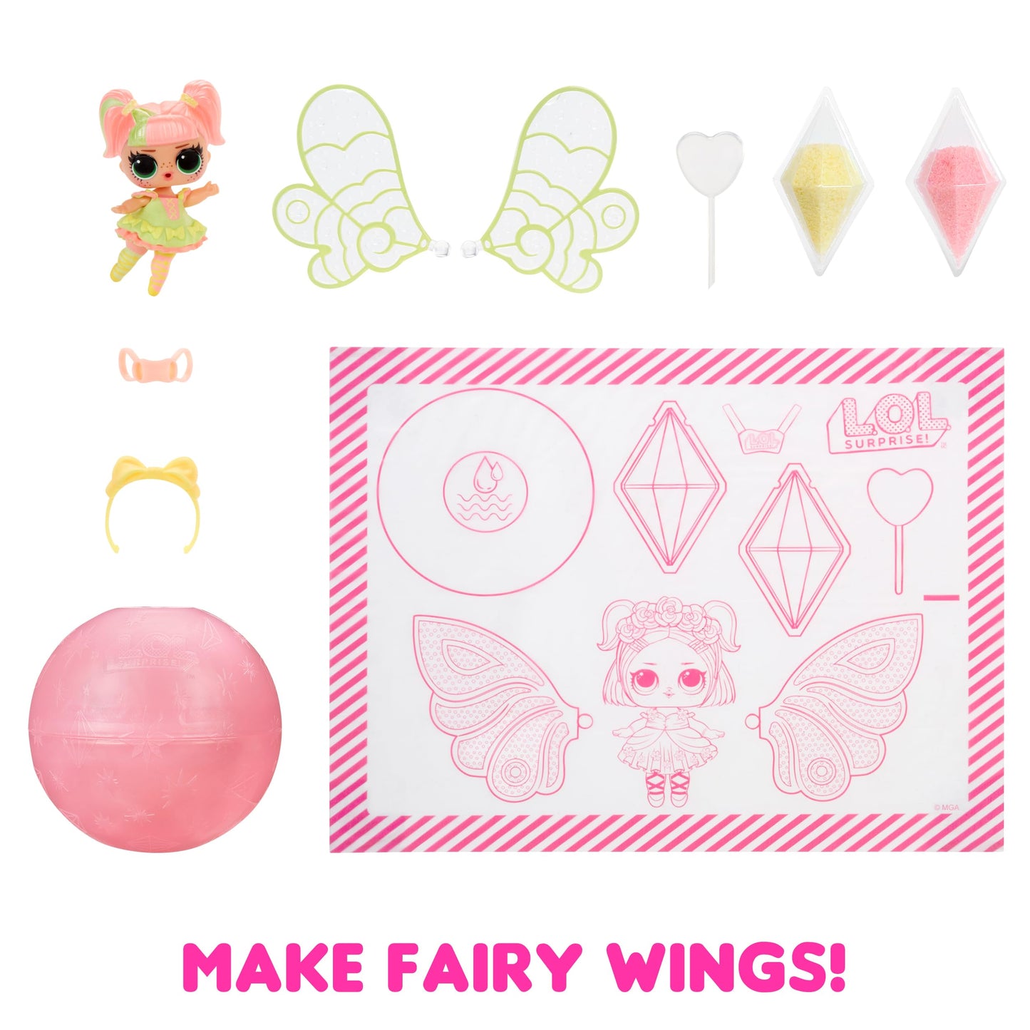 LOL Surprise Tots Just Add Water 3-Pack with 3 Make-Your-Own Fantasy Dolls and 25+ Surprises to UNbox Including Mermaid, Fairy, and Unicorn Dolls and
