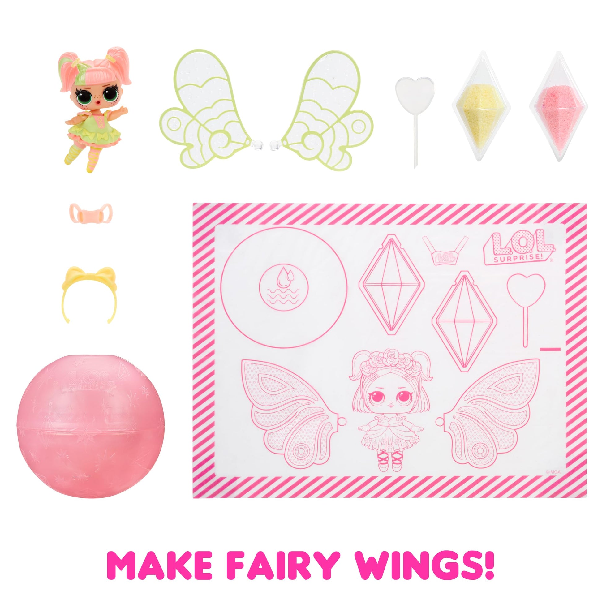 LOL Surprise Tots Just Add Water 3-Pack with 3 Make-Your-Own Fantasy Dolls and 25+ Surprises to UNbox Including Mermaid, Fairy, and Unicorn Dolls and