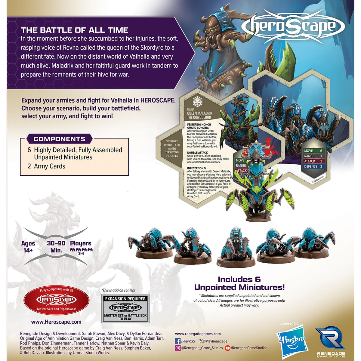 Renegade Game Studios Heroscape Rising Tide: Queen Maladrix Army Set