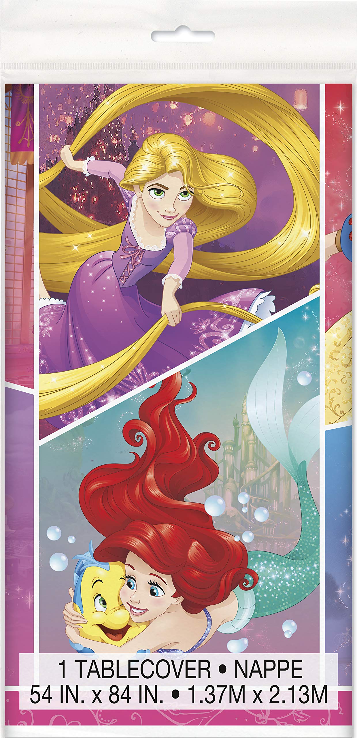 Unique Plastic Disney Princess Table Cover 54" x 84", 1 Ct.