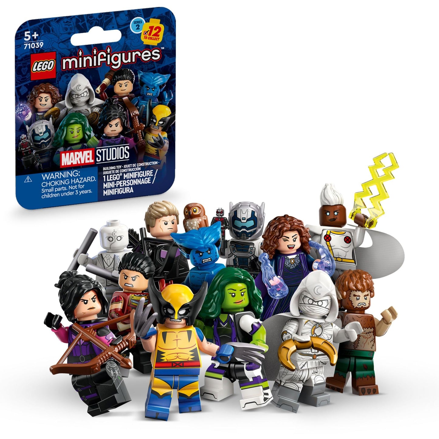 LEGO Minifigures Marvel Series 2 71039 Mystery Blind Box, Surprise Collectible Characters for Role Play or to Add to a Minifigure or Marvel