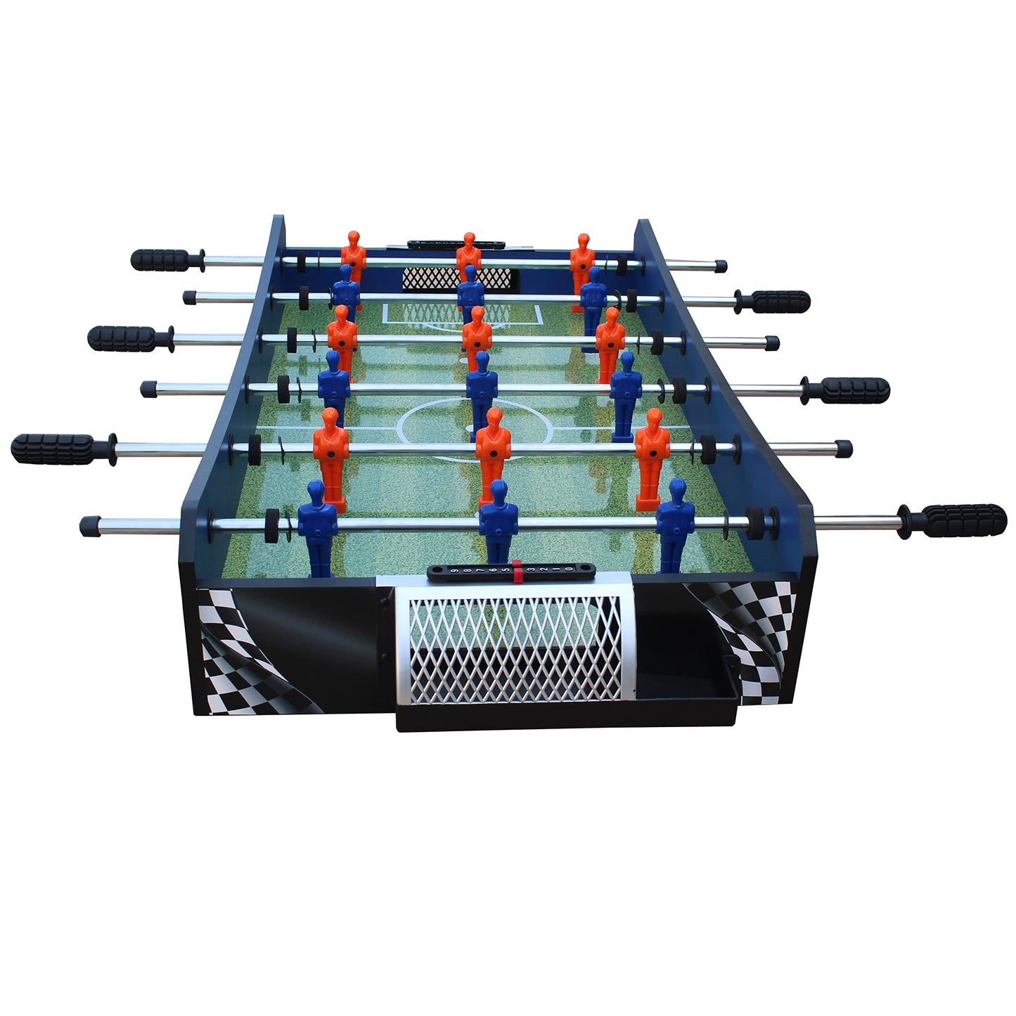 KICK Convoy 40" 4-in-1 Mini Tabletop Multi Game Table - Foosball, American Football, Push-Hockey and Ping Pong