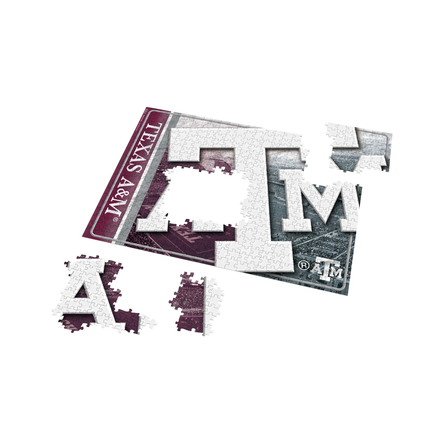 FOCO NCAA Texas A&M Aggies NCAA Big Logo 500 Piece Jigsaw PZLZ