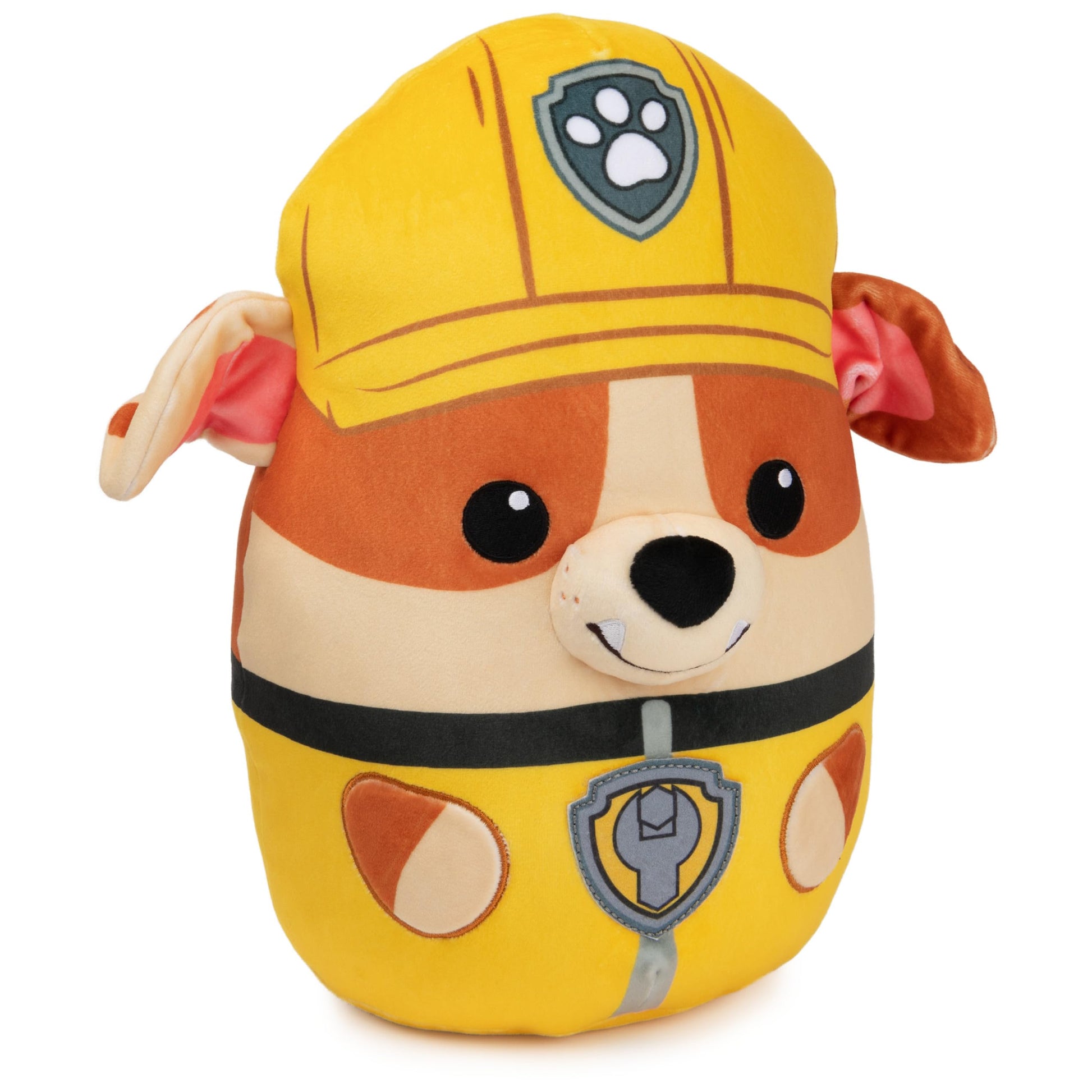 Paw Patrol Rubble Squish Plush, Official Toy from The Hit Cartoon, Squishy Stuffed Animal for Ages 1 and Up, 12”