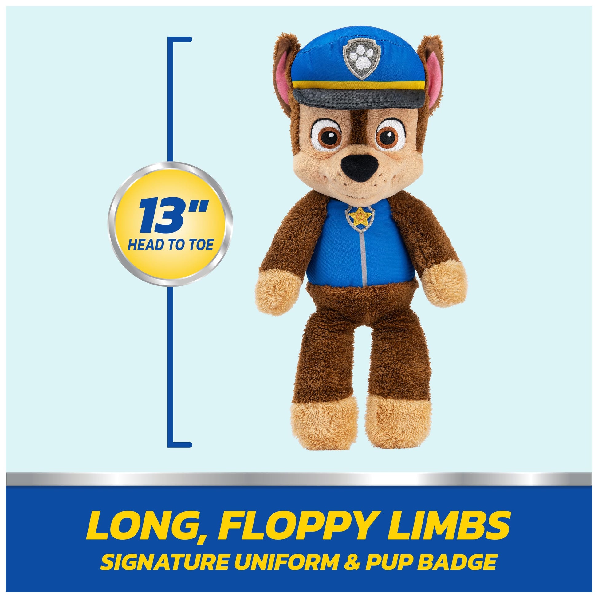 GUND PAW Patrol Chase Take Along Buddy 13-Inch Plush Toy for Ages 1+