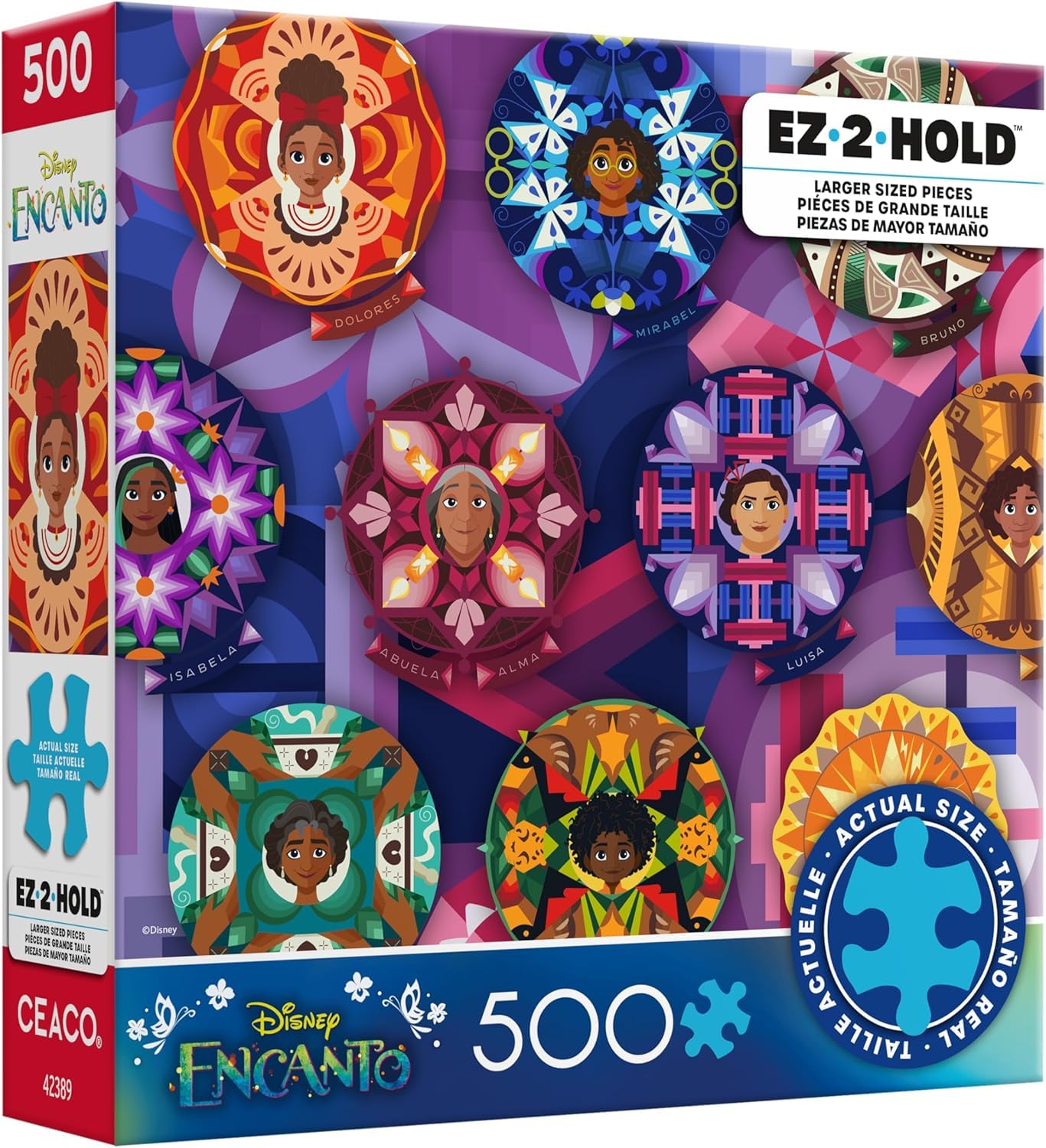 Ceaco - Disney Encanto Mandala Familia - 300 Large Piece Puzzle for Adults