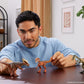 Mattel Jurassic World Hammond Collection Dinosaur Action Figure Toy, Atrociraptor Tiger, Premium Movie Design Glass Eyes & 13 Points Articulation