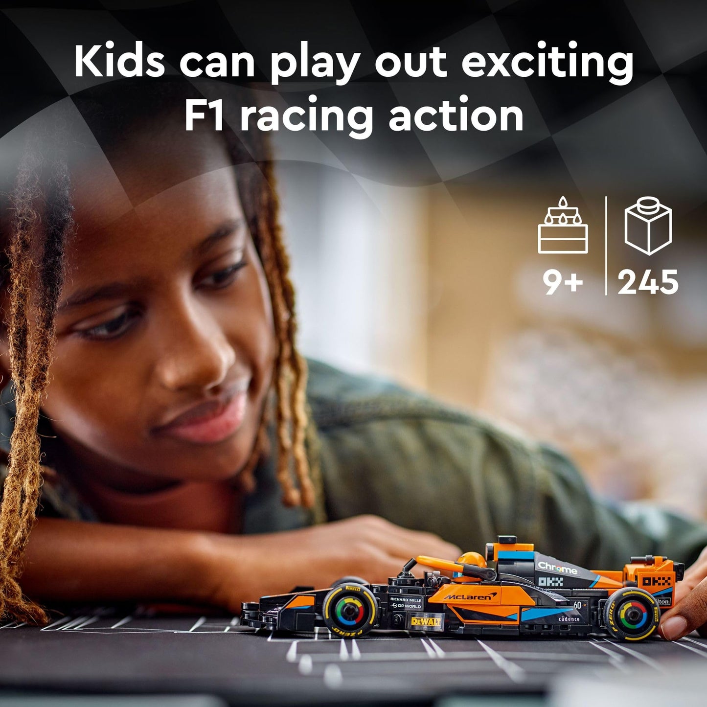 LEGO Speed Champions 2023 McLaren Formula 1 Race Car Toy for Play and Display, Buildable McLaren Toy Set for Kids, F1 Toy Gift Idea for Boys and Girls