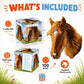 Masterpieces Horse Jigsaw Puzzle - 100 Pieces, Earthy Brown, Portable, for Adults, Enhances Logical Thinking & Problem Solving Skills