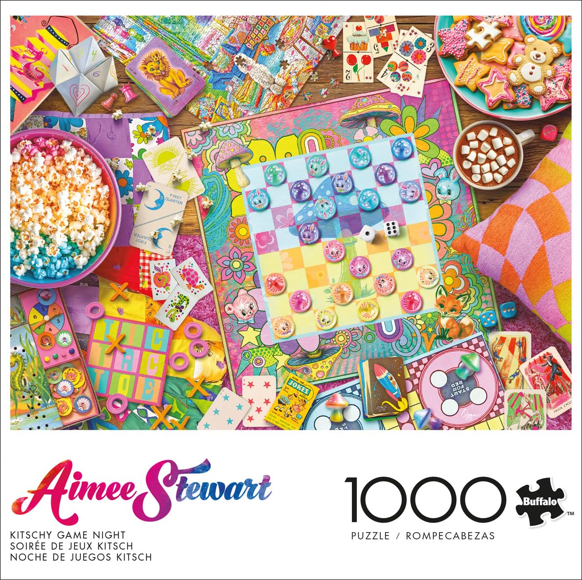 Buffalo Games - Aimee Stewart Kitschy Game Night - 1000 Piece Puzzle
