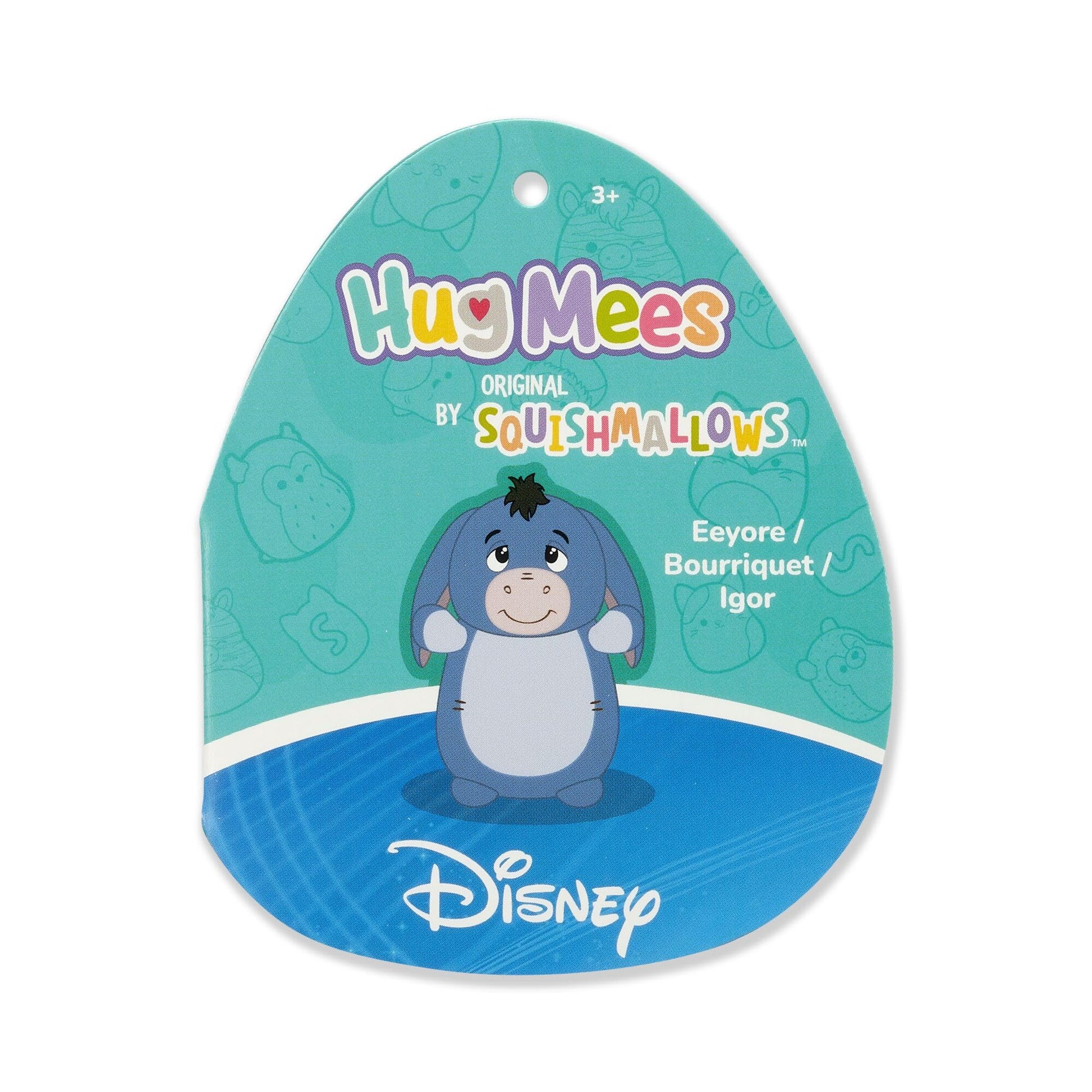 Squishmallows Original Disney 10in Eeyore HugMees - Ultrasoft Official Jazwares Plush (Medium-Sized)