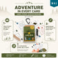 Take Cover 4-in-1 Outdoor Card Deck Game, Waterproof Playing Cards with Case & Carabiner, Camping Travel Card Game with Shelter Tips, Family Game