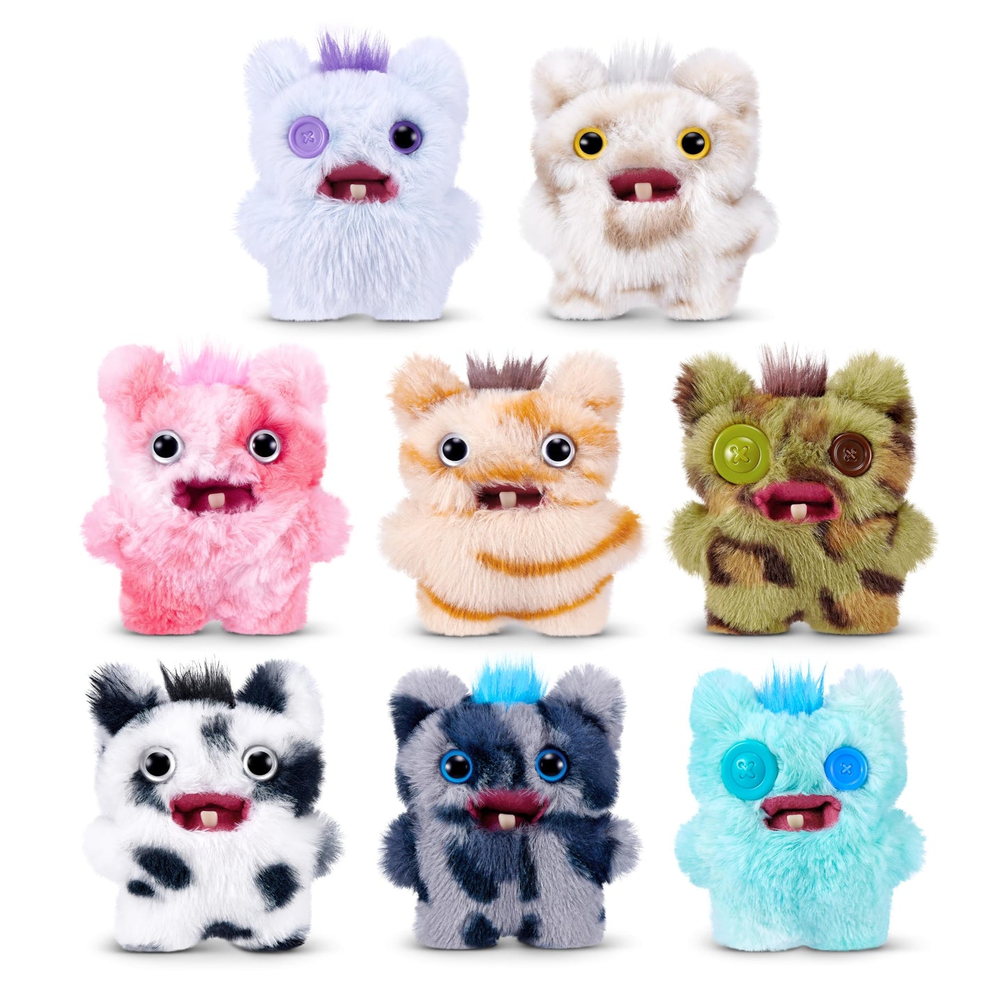 Fuggler Baby Fugg Screech Edition 3.5 Inch Plush Collectible Toy (8 Pack) by ZURU Featuring Funny Ugly Monster Design with Mischievous Details