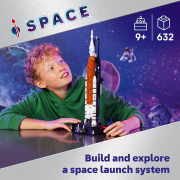 LEGO Technic NASA Artemis Space Launch System Rocket Building Toy for Boys & Girls - STEM Learning & Space Toy W/3-Stage Launch Function for Kids